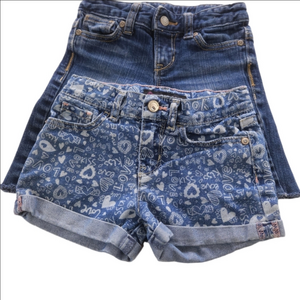 Stylish Blue Denim Kids Shorts Size 5